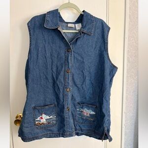 Blair Blue Denim Vest